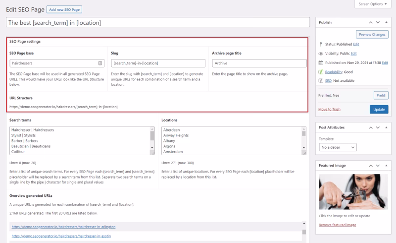 seo-generator-seo-page-settings